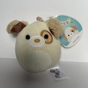 NWT 3.5" SQUISHMALLOWS HARRISON THE DOG KEY CLIP